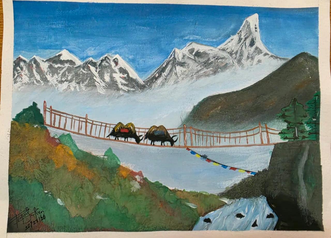 Acrylic painting by Prajina
